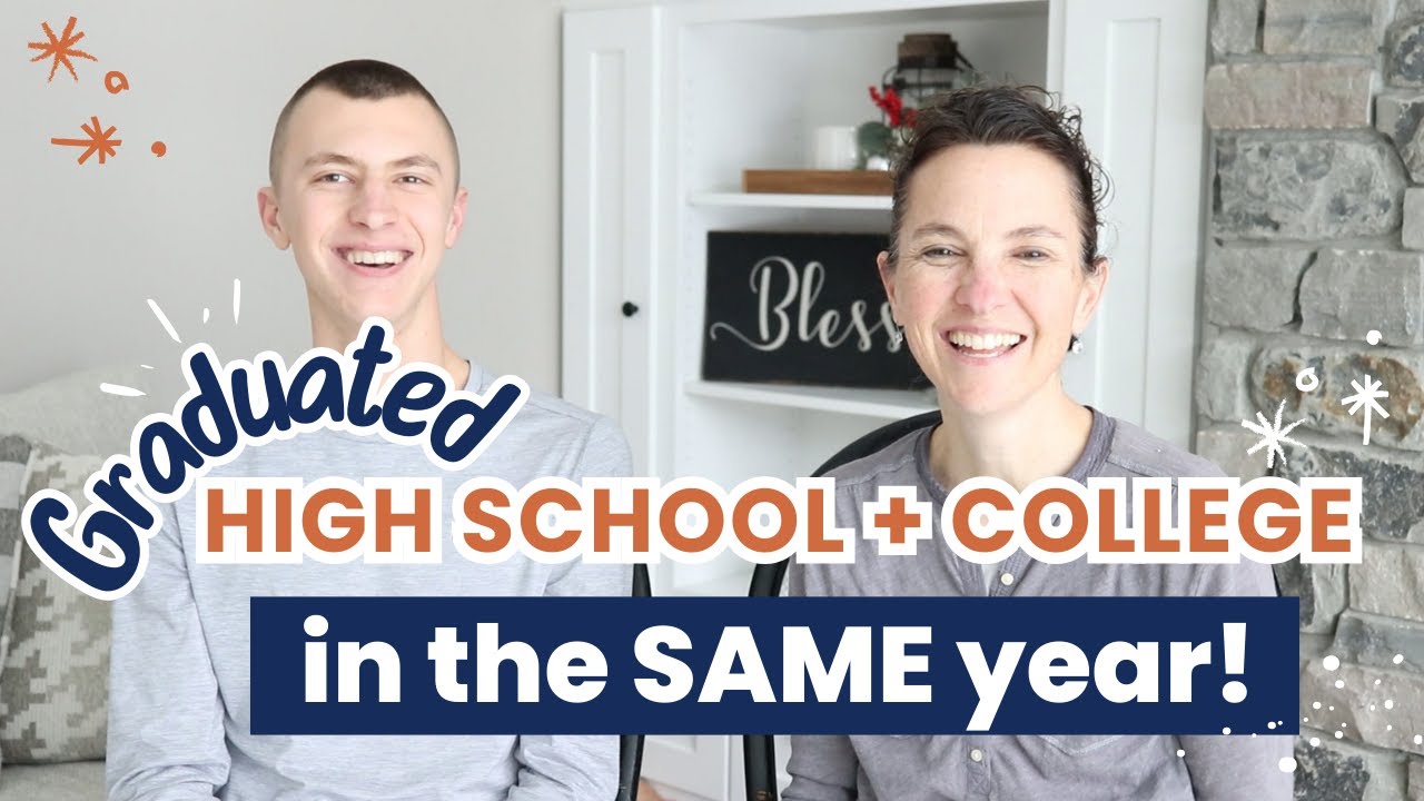 How my son graduated high school and college in the SAME year! | Graduate early tips