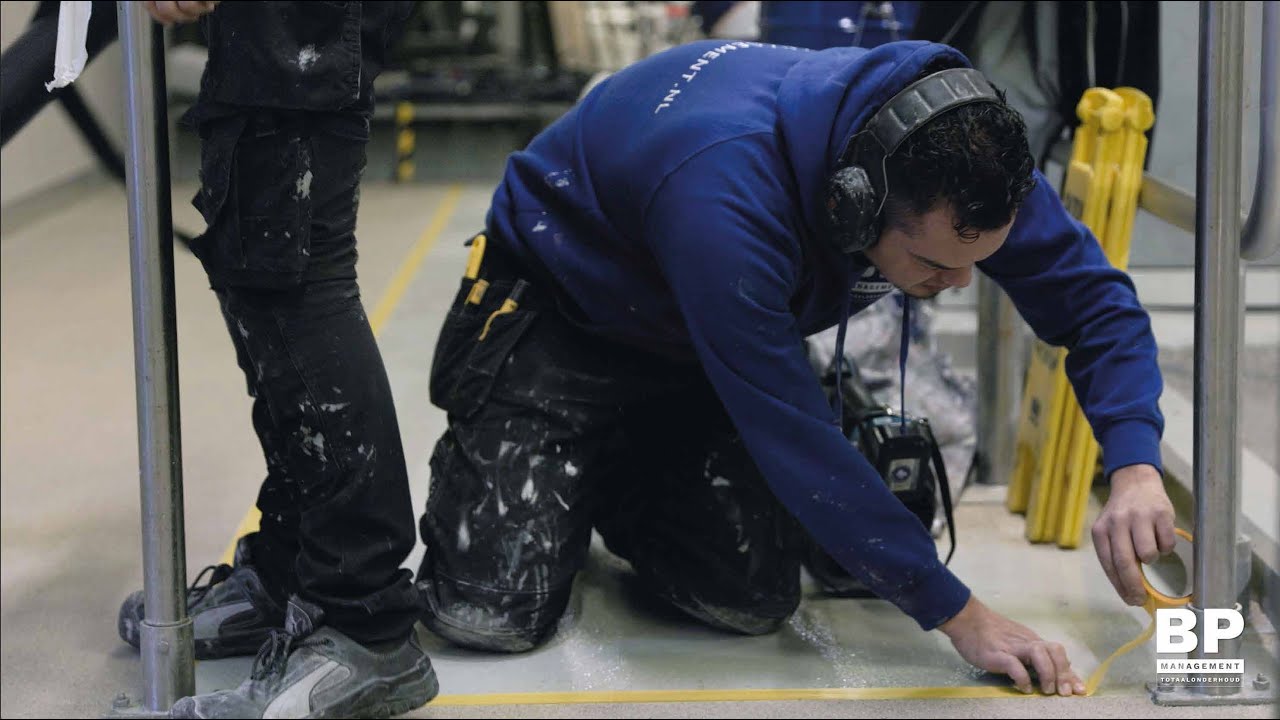 BP Management - Totaalonderhoud: Vloercoating bedrijfsruimte