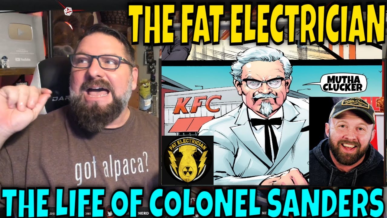 Толстый электрик - KFC - Полковник Сандерс | Реакция OLDSKULENERD
