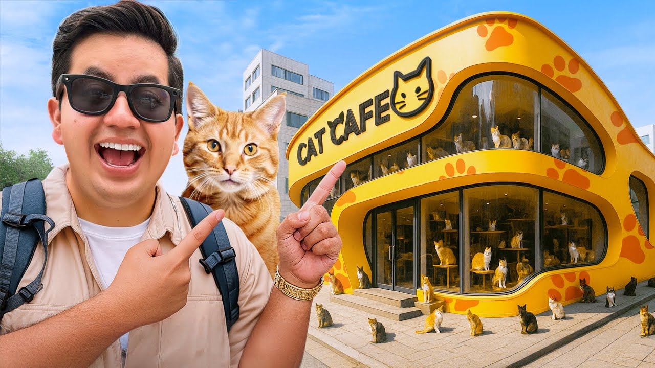 VISITANDO LAS CAFETERÍAS MÁS EXTRAÑAS EN COREA DEL SUR 🇰🇷