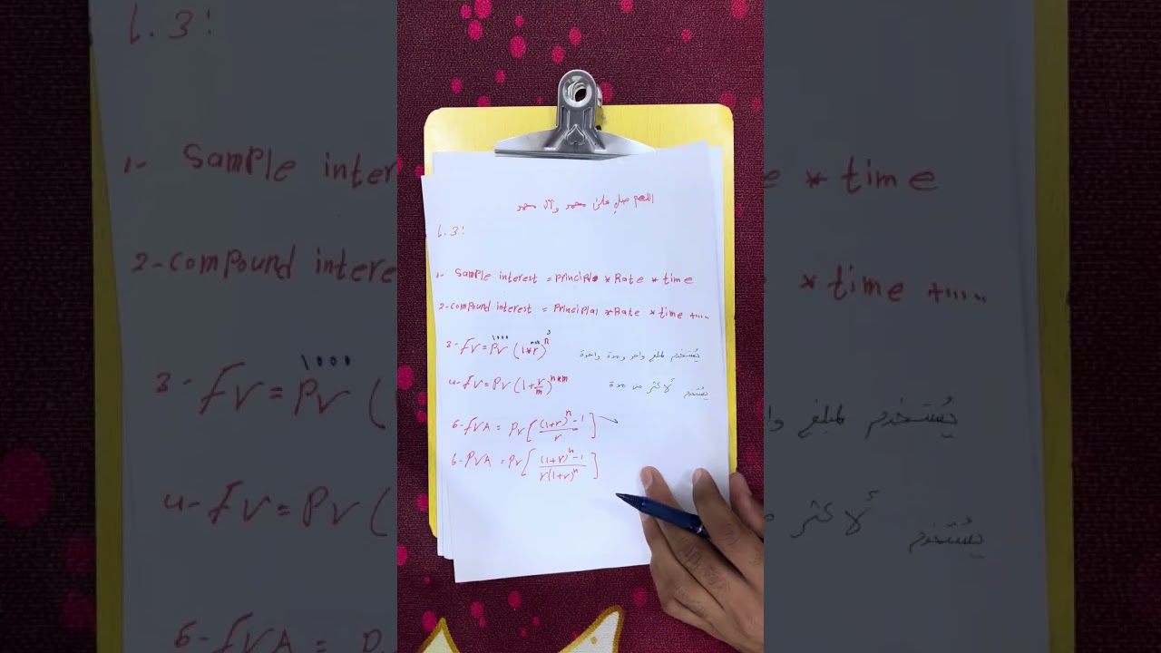 اقتصاديات القيمة الزمنية للنقود (Time Value of Money(TVM))