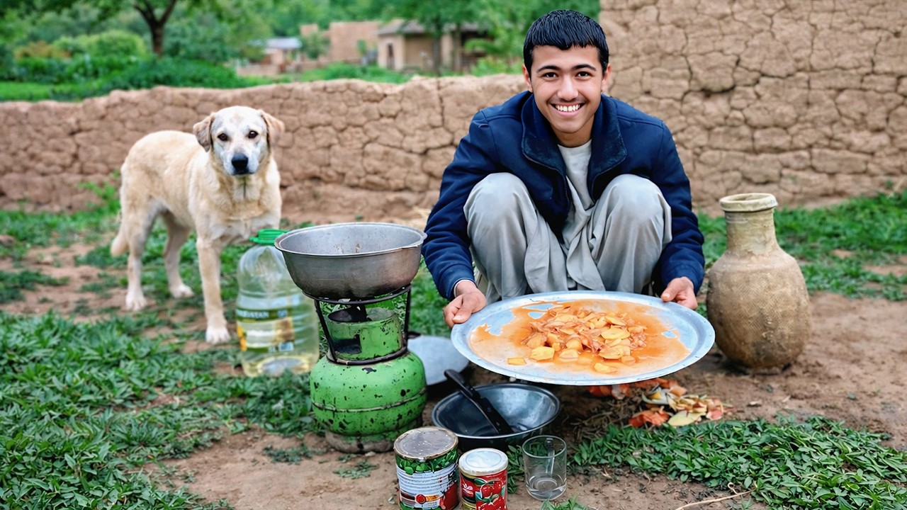 Cooking Homemade Potato Stew in the Countryside | Traditional Method