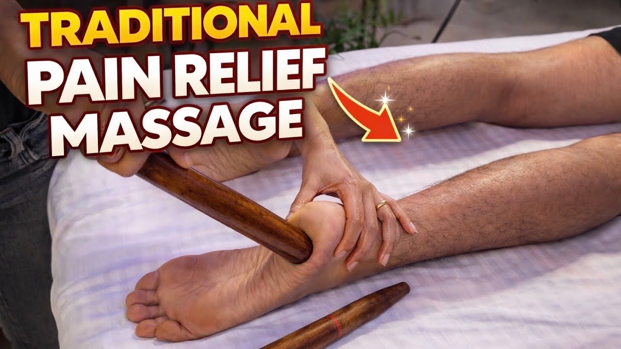 Ultimate Powerful Tissues Pain relief Massage | Leg Reflexology With Ultimate Thai Therapy ASMR