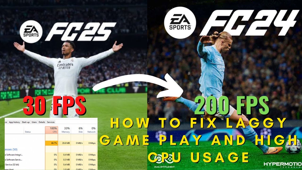 How to fix FC 25 & FC 24 lag on PC! | unplayable 100% CPU USAGE fix