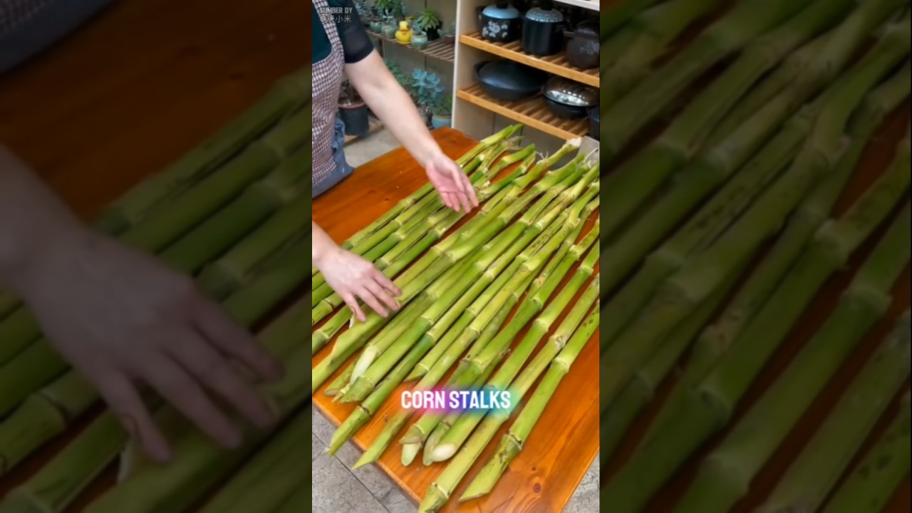 Только из молодых кукурузных стеблей получаются полезные натуральные жидкие сахара. #shorts #tren...