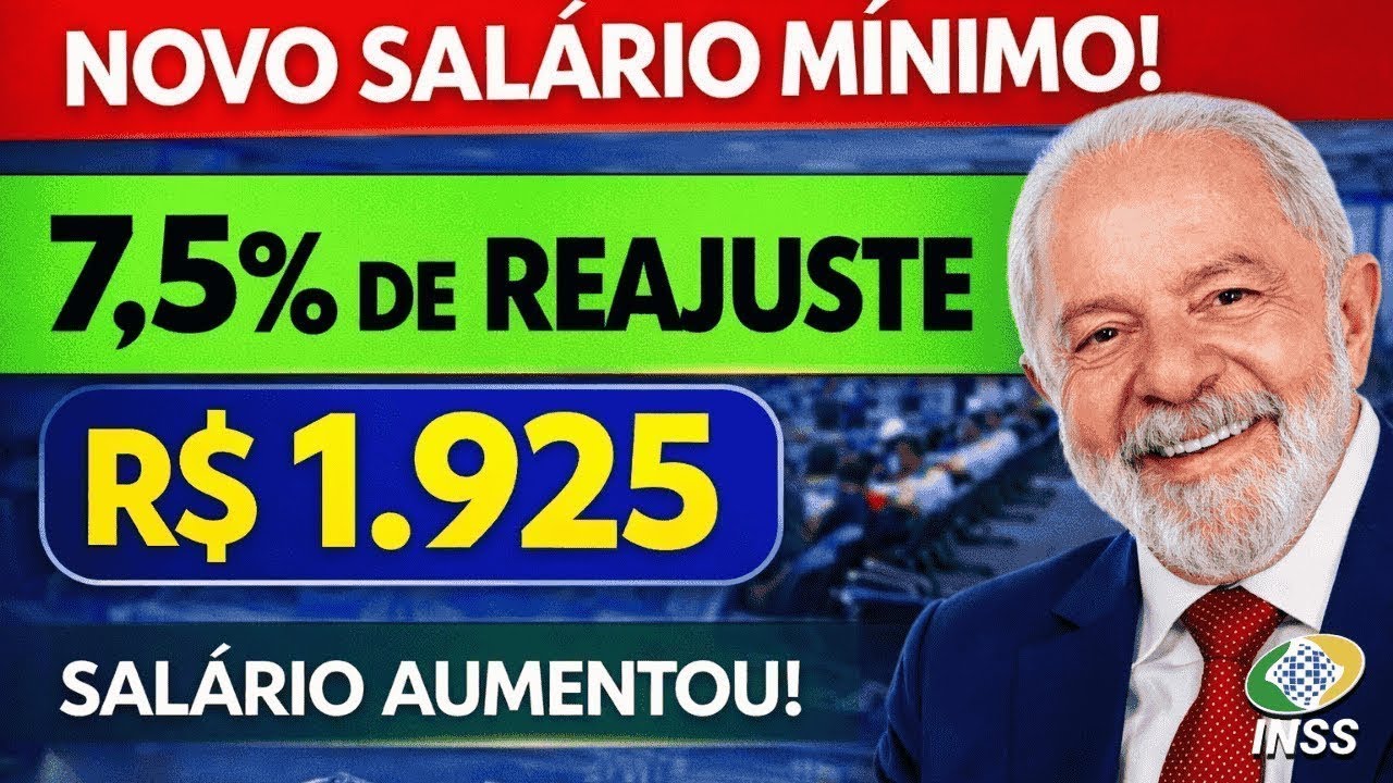 ✅INSS MUDA TUDO e APROVA SALÁRIO MÍNIMO de R$ 1.925,00? VEJA o NOVO REAJUSTE