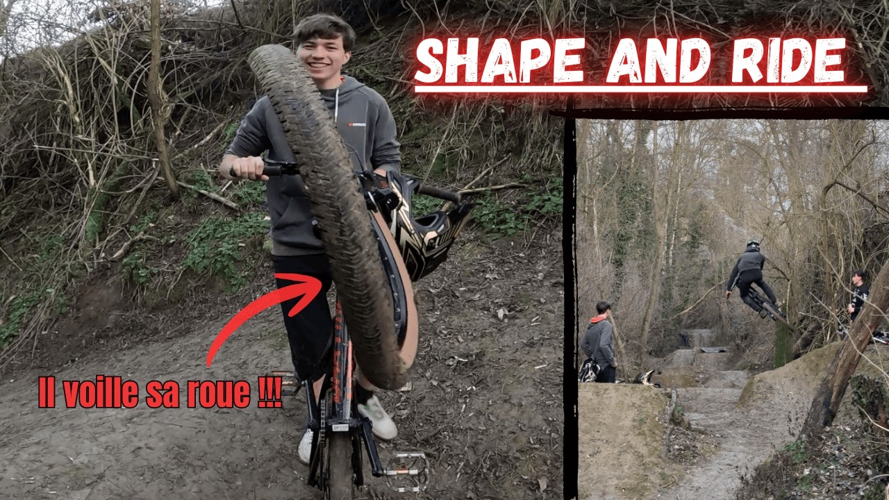 Il Explose Sa Roue ! Shape And Ride avec les copains !