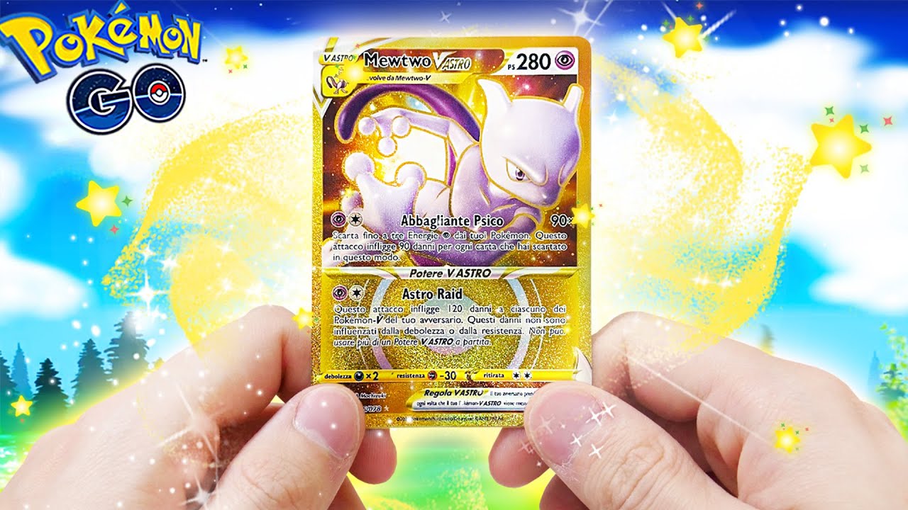 *FINALMENTE MEWTWO V ASTRO GOLD* - Apro 10 Bustine Pokemon GO