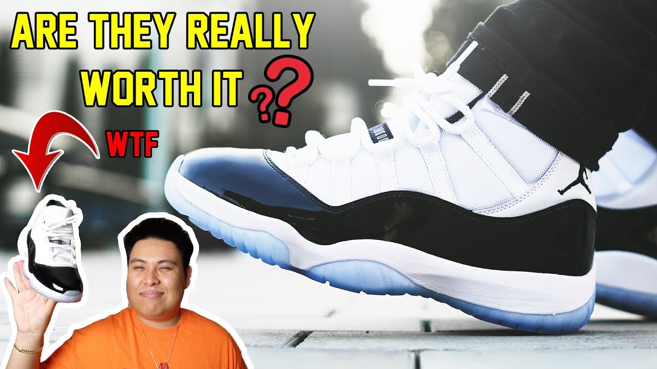 IS THE 2018 AIR JORDAN 11 'CONCORD' REALLY WORTH IT? REVIEW + ON FEET!!! (WATCH BEFORE YOU BUY)