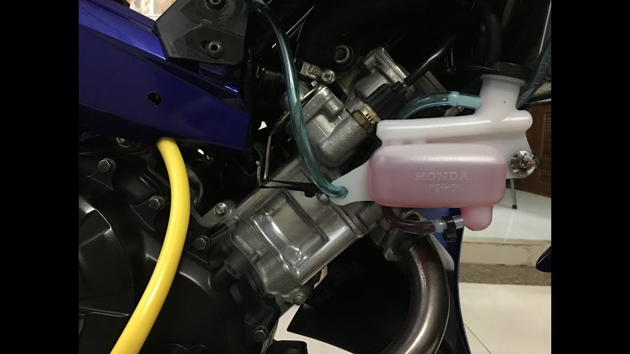 Chia sẽ cách gắng bình nước mát phụ của xe Honda cho Yamaha Exciter 135