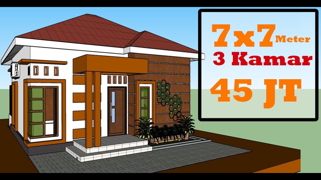 Desain Rumah Minimalis 7x7 Meter - DESAIN RUMAH 45