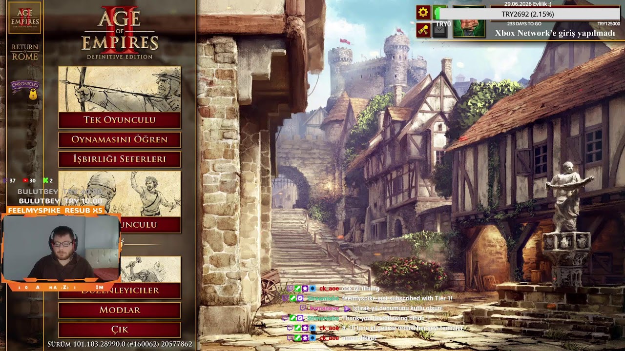 Age Of Empires 2 / gel 1 2 el eycof izler gidersin +1900 elo :)