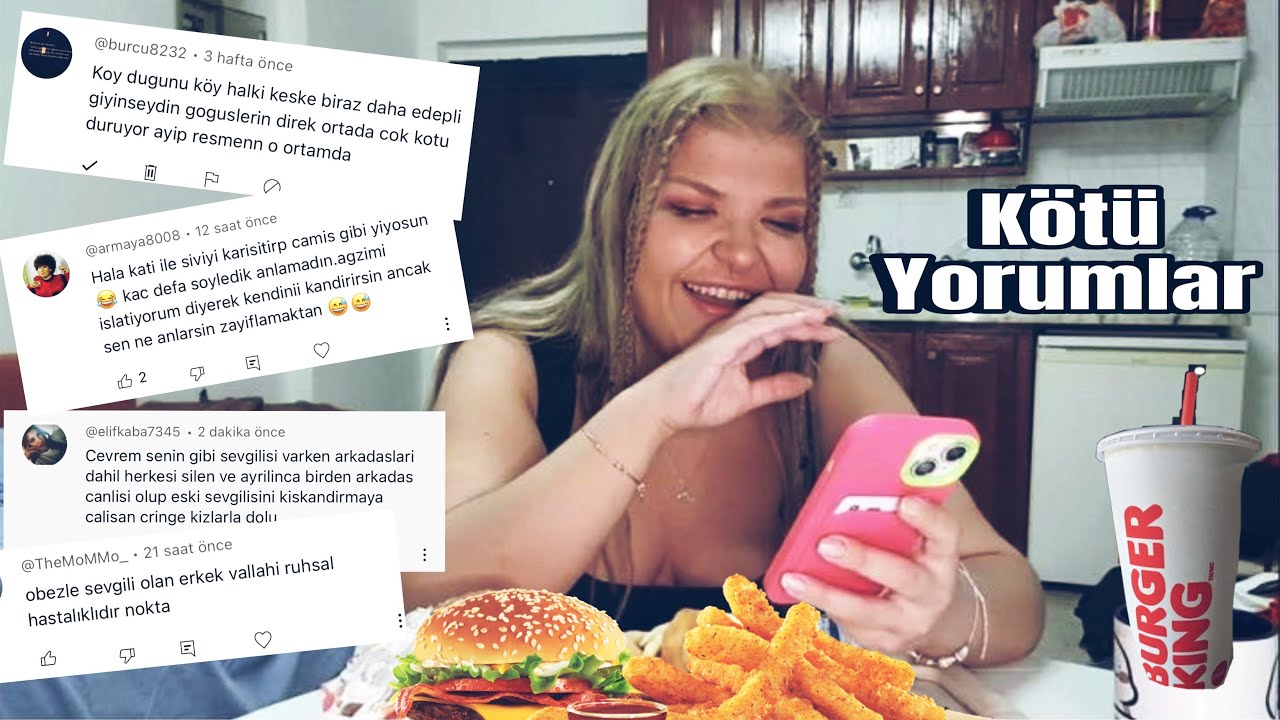 Kötü Yorumlar Mukbang | O çocuk iyiki seni Terketti ! 47 gösteriyorsun ▪︎ #melisates