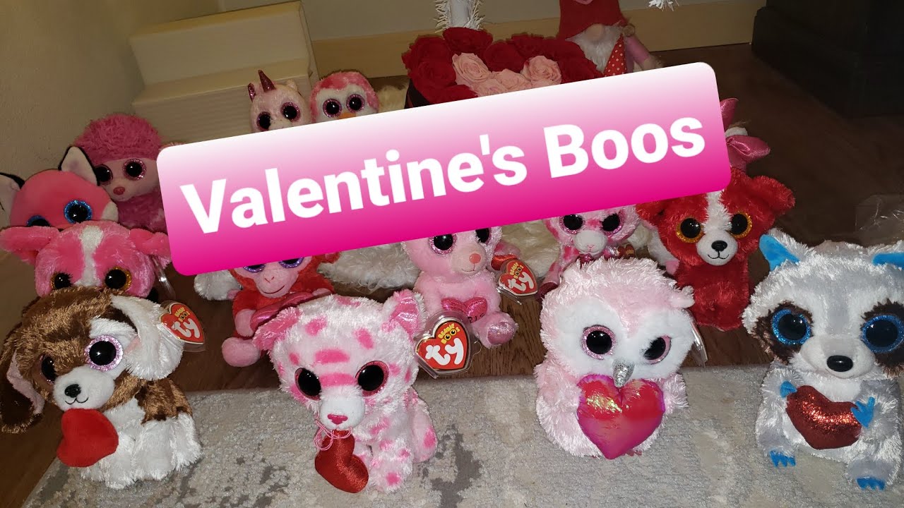 My Valentine's Beanie Boos #beanieboos #valentinesday 