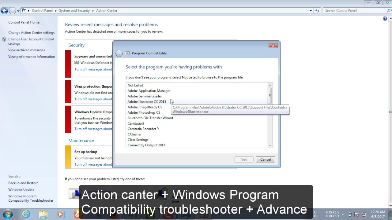 How To Solve Compatibility Problems in Windows 7