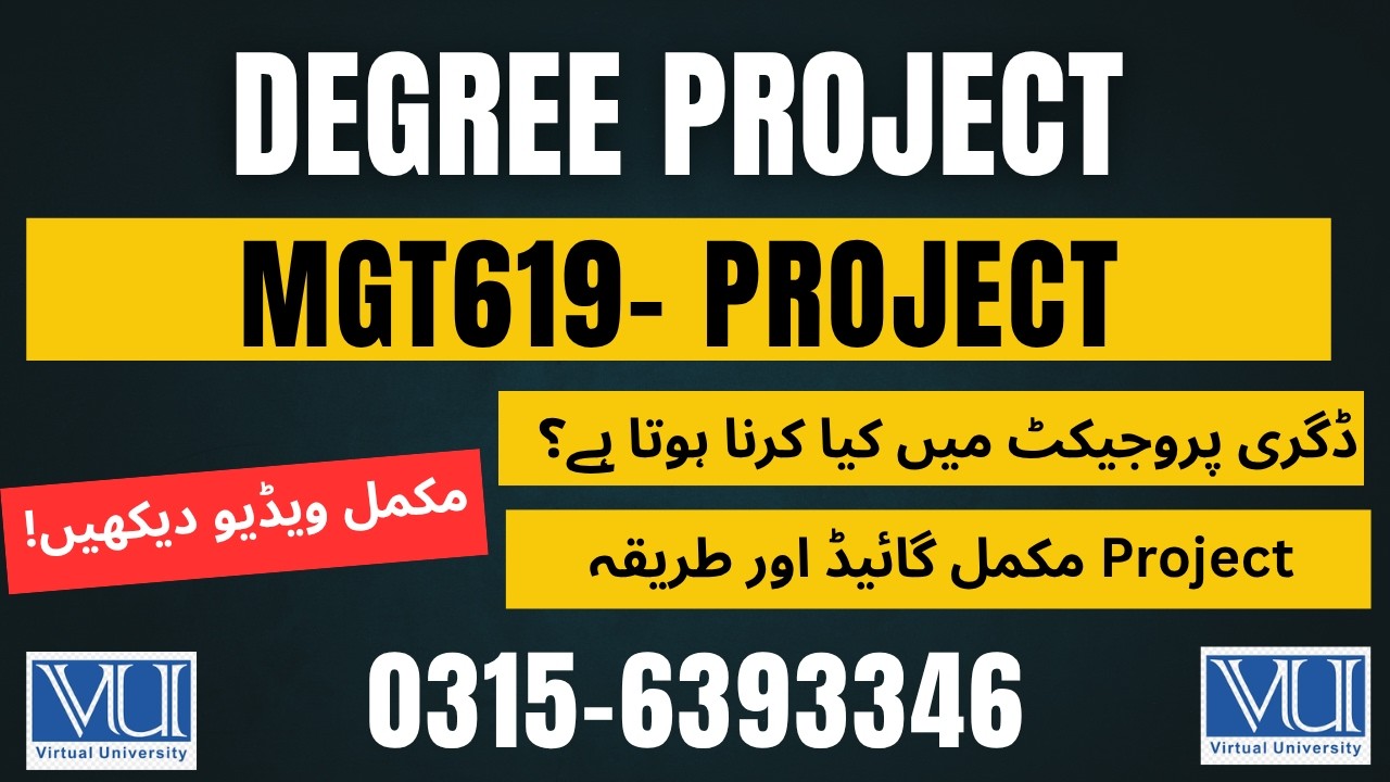 MGT619 Project Guidelines || All Assignment Solution mgt619 project management