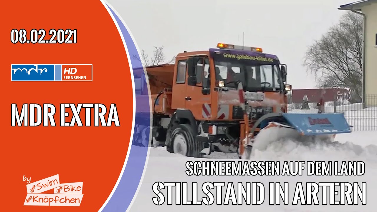 MDR extra - Schneemassen auf dem Land - Stillstand in Artern