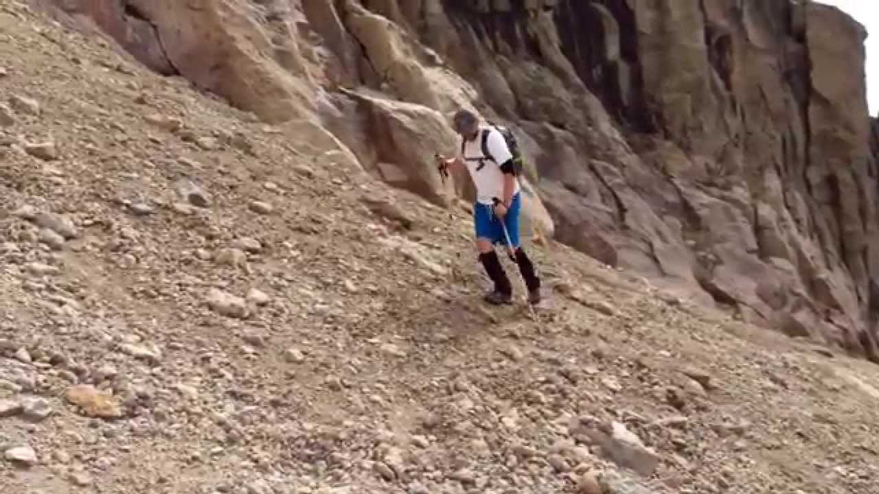 On the way to Kyes Peak through the scree