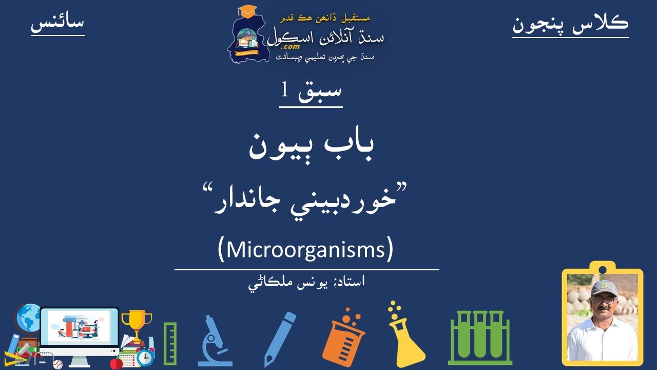 Microorganism| Science Class 5| Chapter 2| Lesson 1| Sindh Online School