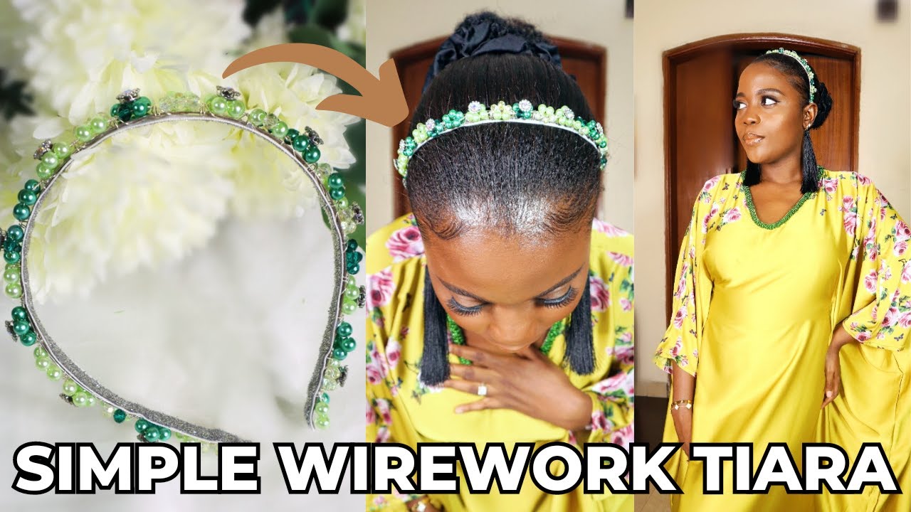 HOW TO MAKE A WIREWORK BEADED TIARA | VERY EASY AND FAST | BEGINNER-FRIENDLY TUTORIAL
