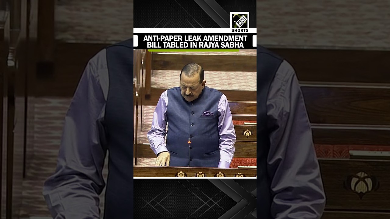 WATCH! Union Minister Jitendra Singh tables Anti-Paper Leak Amendment Bill in Rajya Sabha