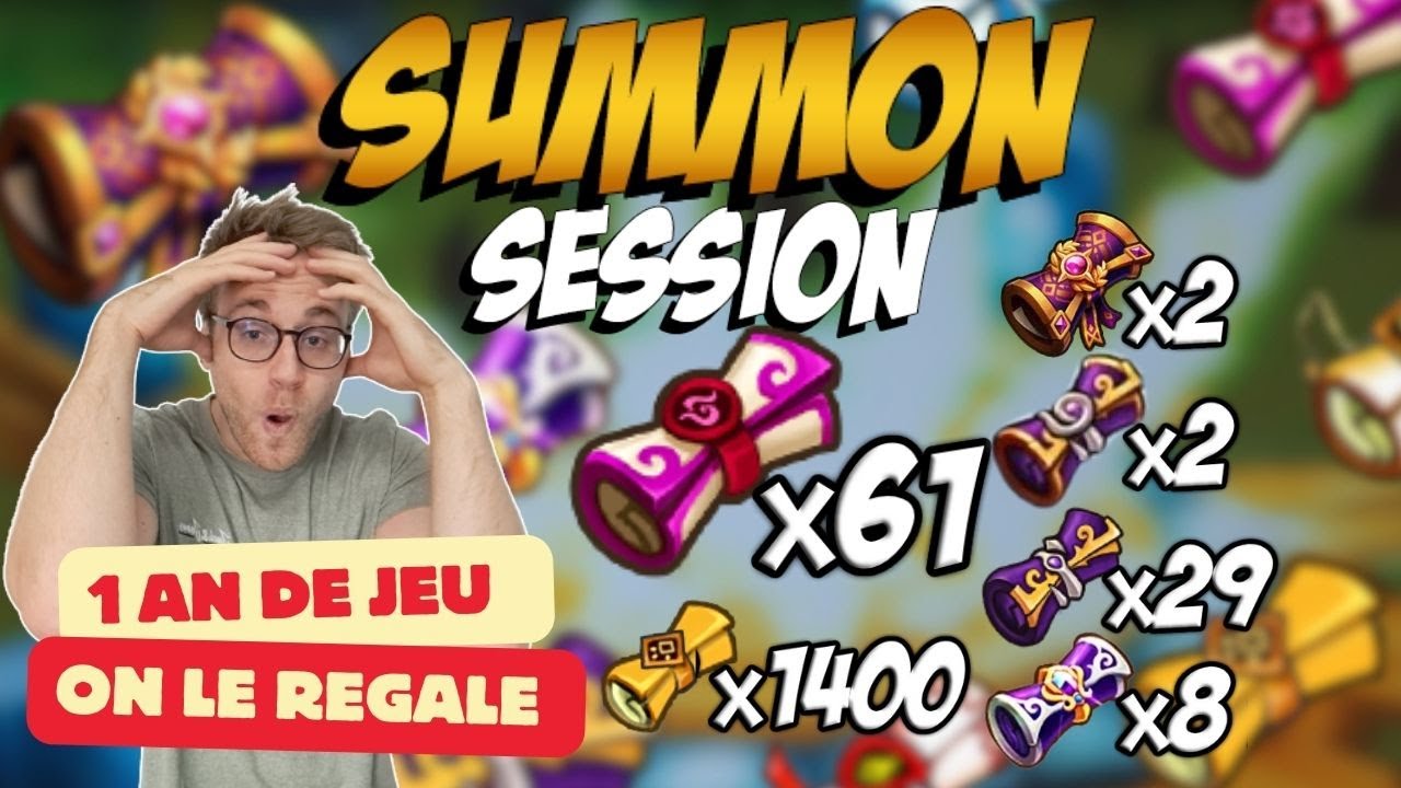 Compte de 1AN de jeu complètement VIDE en full F2P ! Il faut le régaler ! Summon Session SW