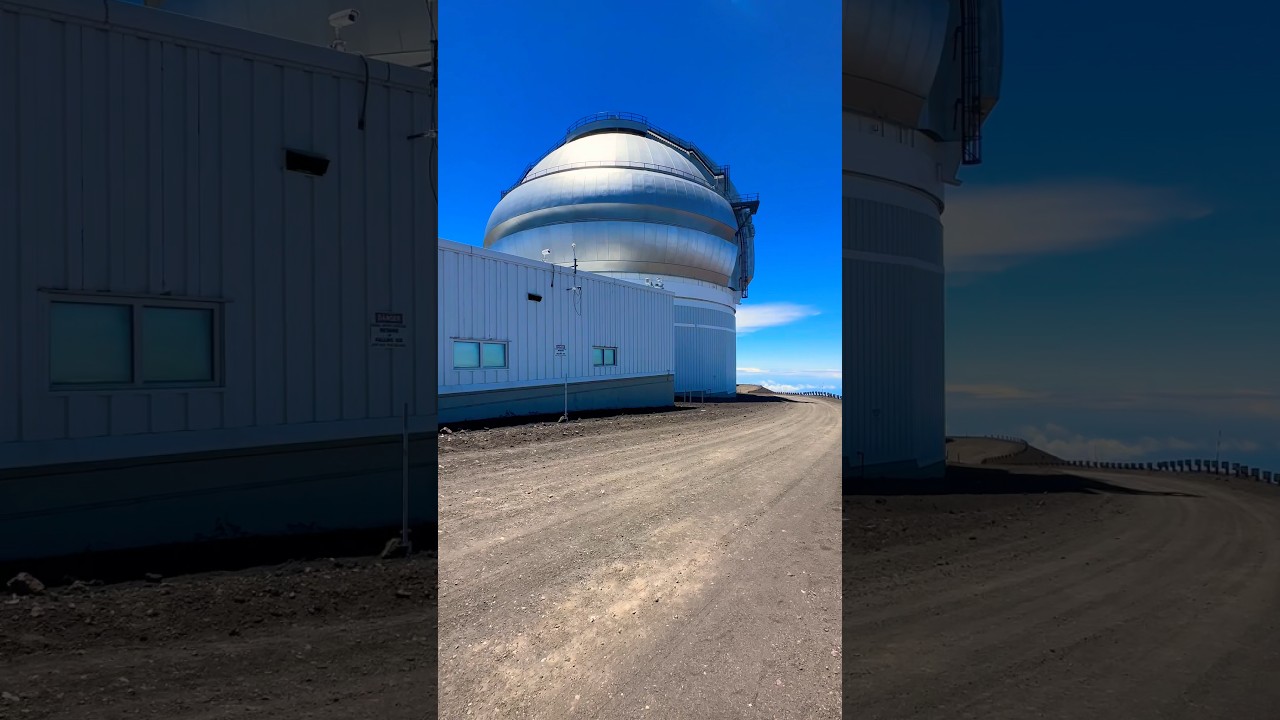 Top of the clouds at the Mauna Kea Observatory. #shorts #observatory #skywatching #abovetheclouds