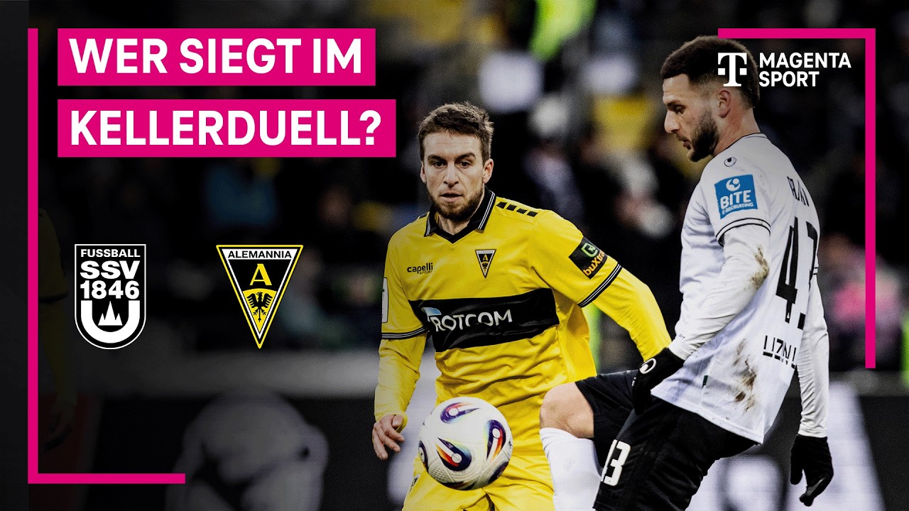 SSV Ulm 1846 - Alemannia Aachen | Highlights mit Live-Kommentar | 3. Liga | MAGENTA SPORT