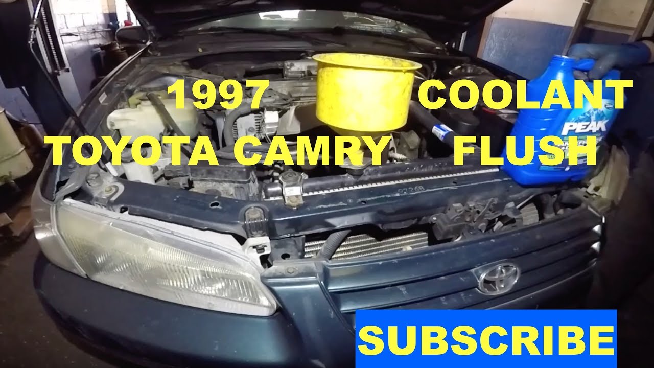 How to put coolant in 1997 toyota camry