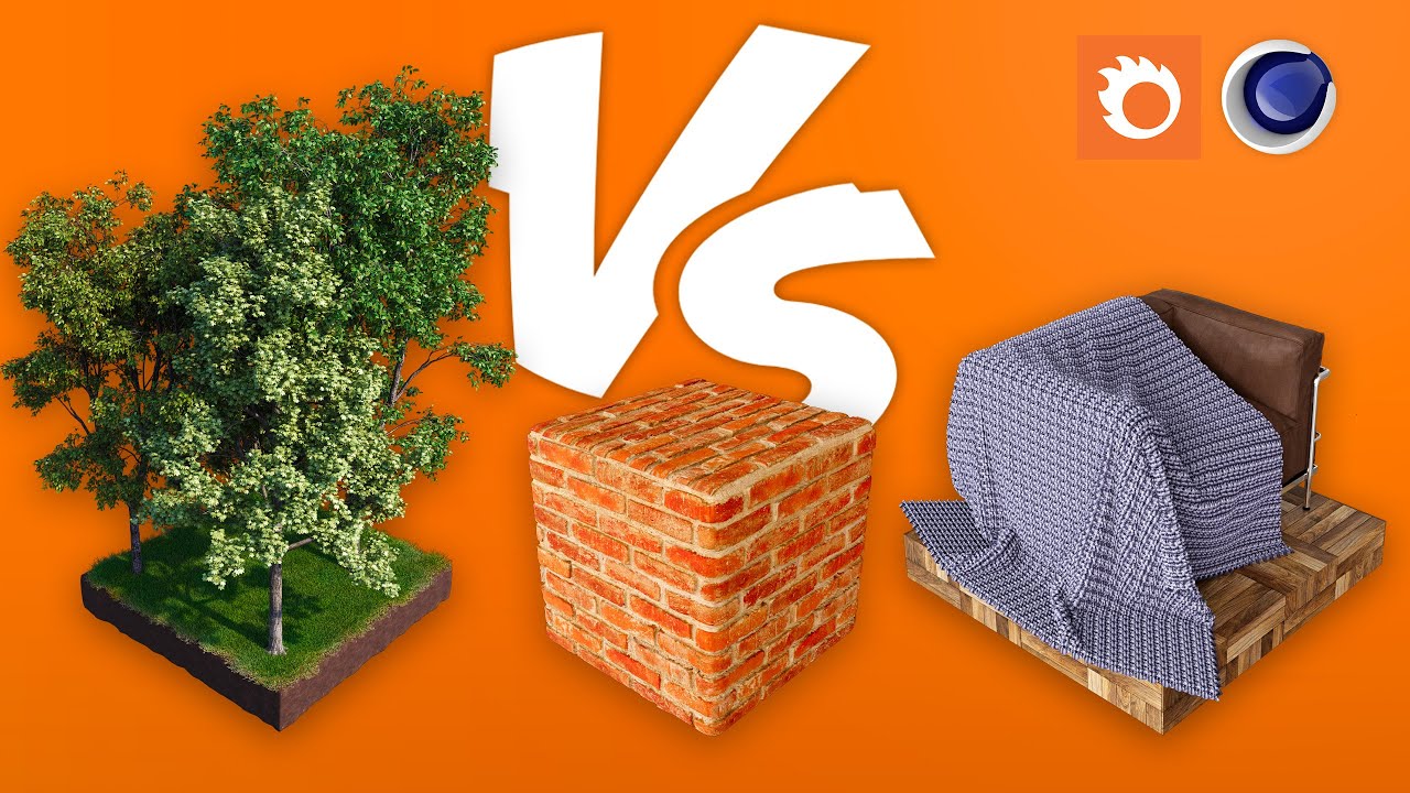 Scatter vs Pattern vs Displacement in Cinema 4D