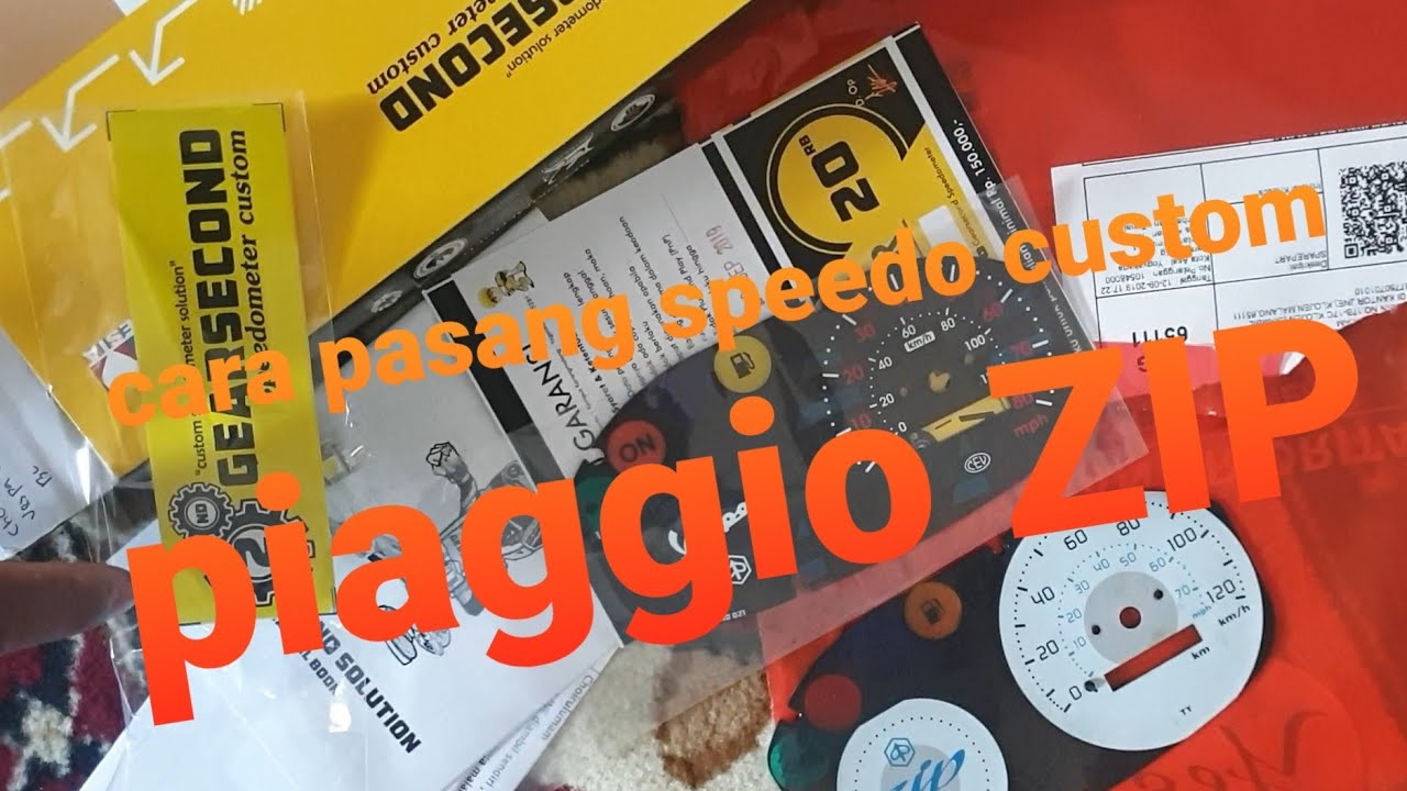 Cara pasang Speedometer custom Piaggio ZIP