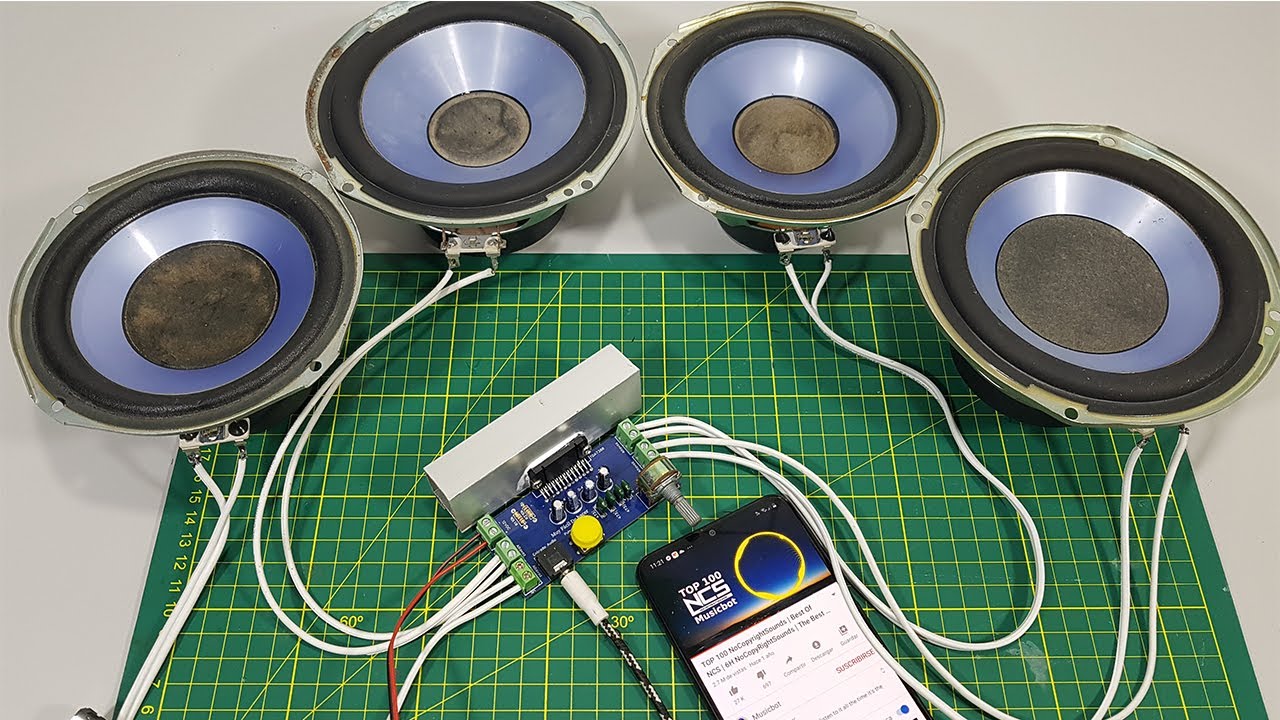 AMPLIFICADOR de 4 Canales Con TDA7388