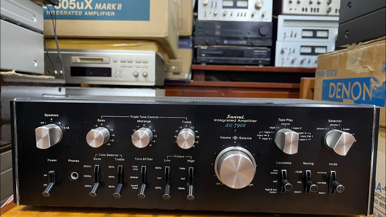 Ampli Sansui Au-7900. Máy Nhật về zin đẹp xuất sắc. Gọi e Trí 0903.747.111.