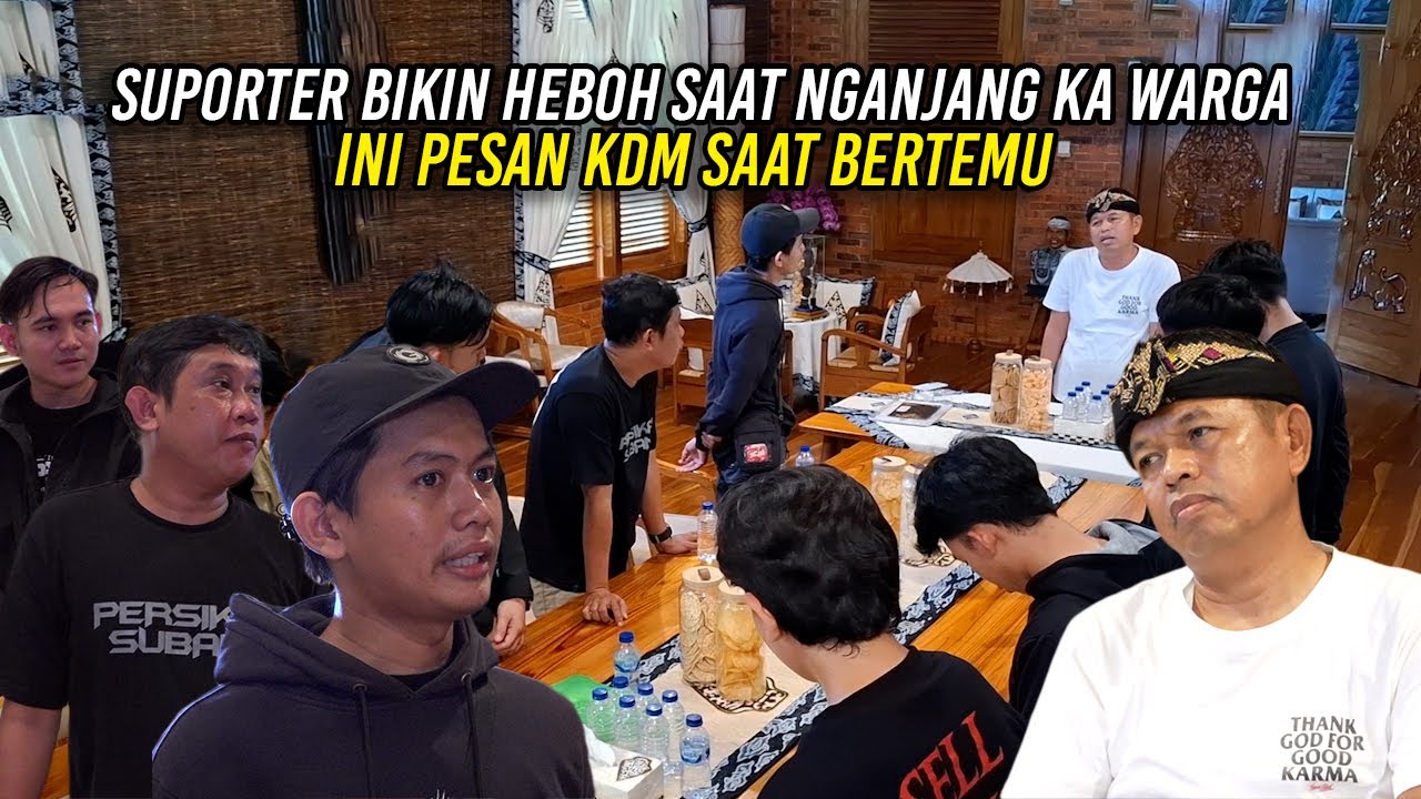 SUPORTER BIKIN HEBOH SAAT NGANJANG KA WARGA | INI PESAN KDM SAAT BERTEMU