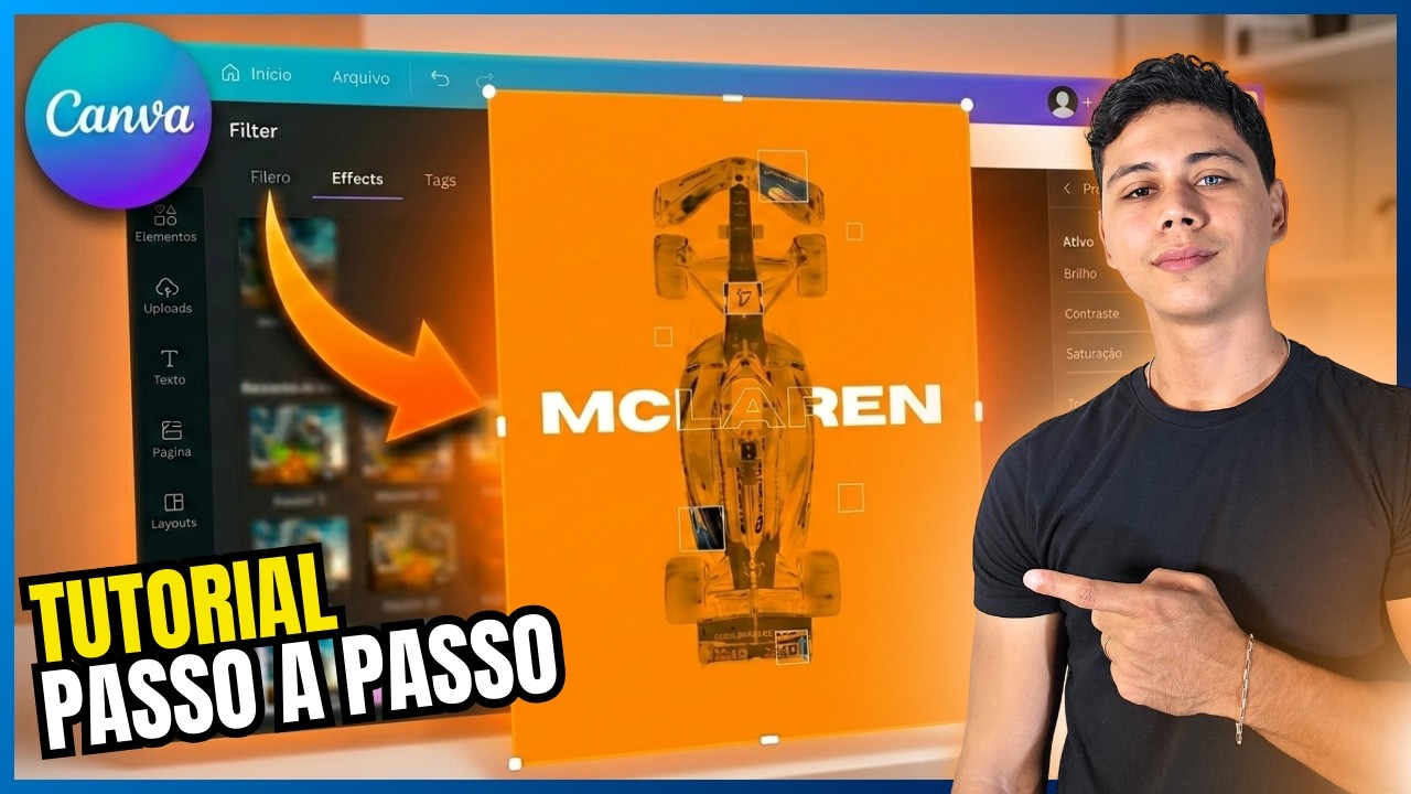 Flyer McLaren: Tutorial de Design Esportivo no Canva