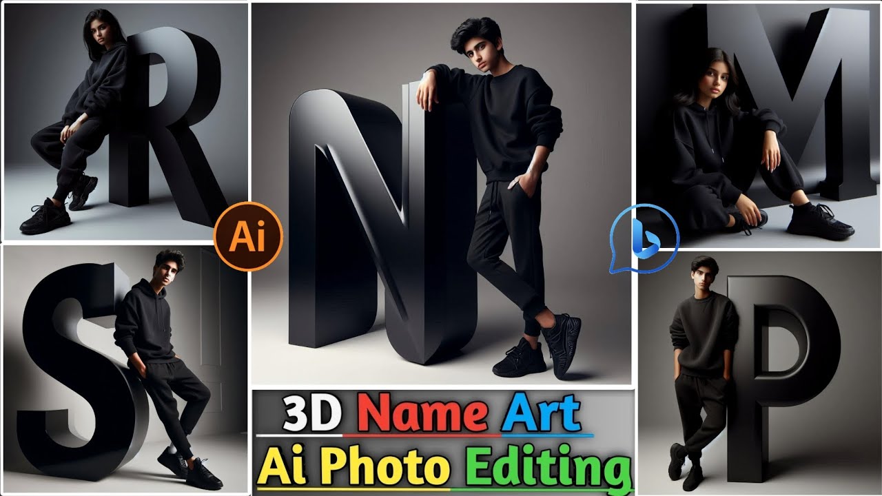 3D Name Art Ai Photo Editing | Bing Images Creator New Trends | Viral 3D Name Art Ai Photo Editing