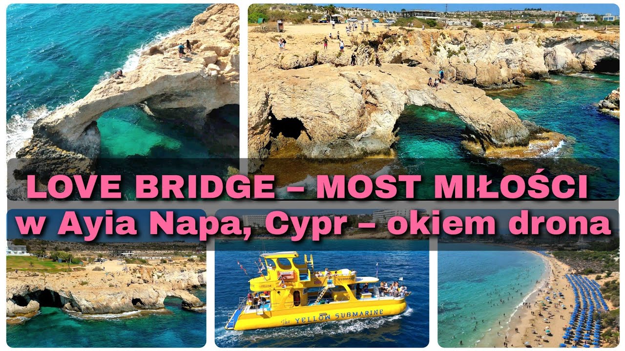 «Мост любви» ❤️🌉 в Айя-Напе с дрона + окрестности | #Кипр 4K