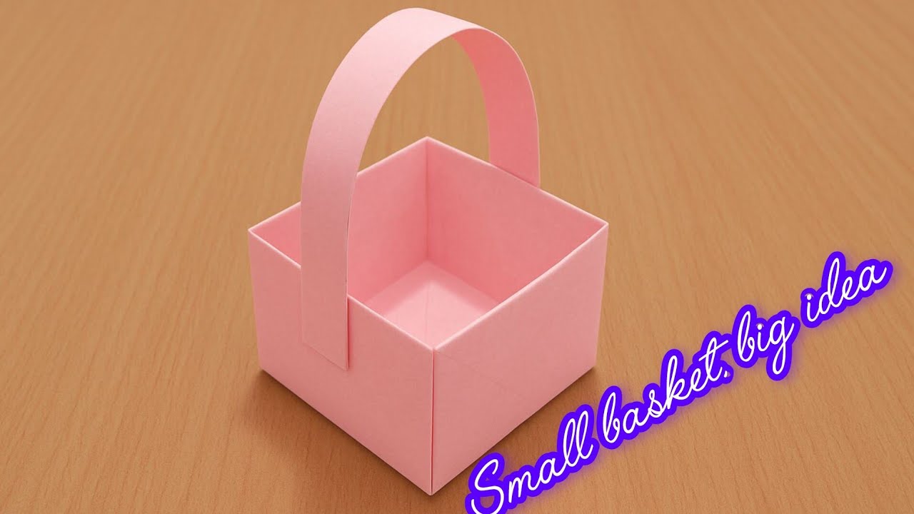 ONE SHEET WONDER! Can You Make a Small Origami Basket with Just One Piece of Paper?