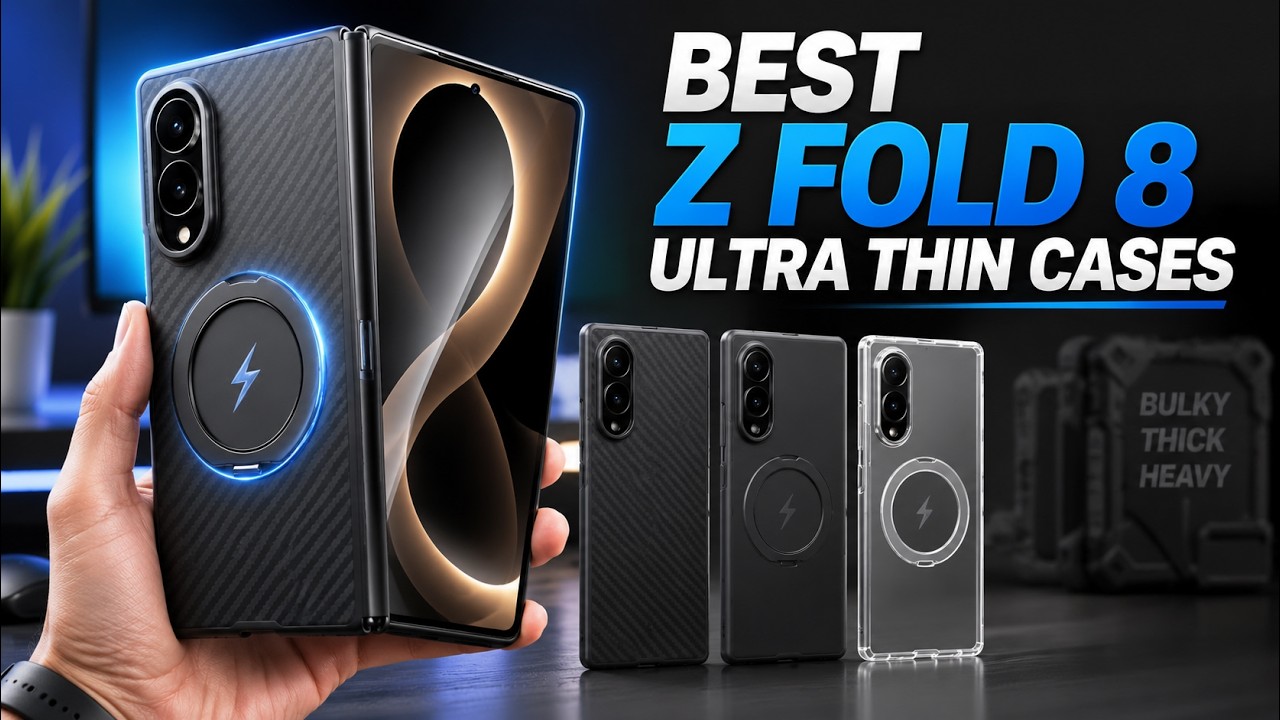 Топ-6 лучших ультратонких чехлов для Galaxy Z Fold 8 2026 года!