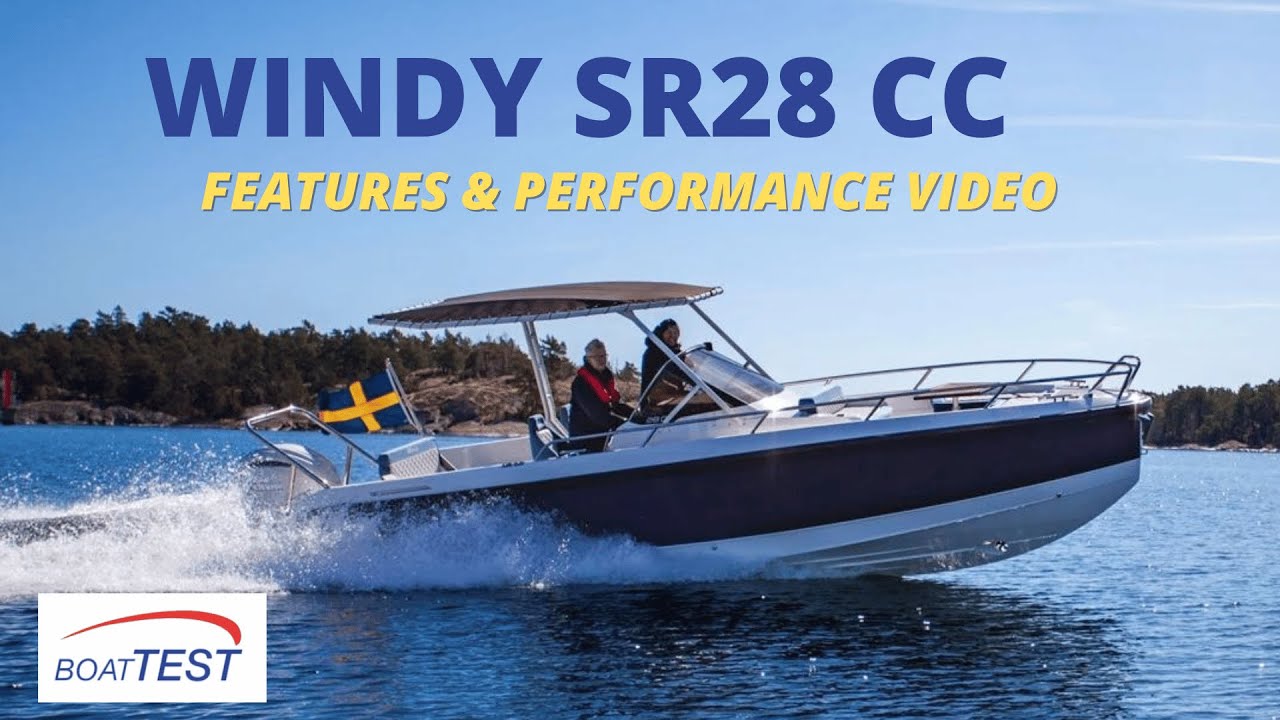 Windy SR28 CC (2023-) Features & Performance Video by BoatTEST.com
