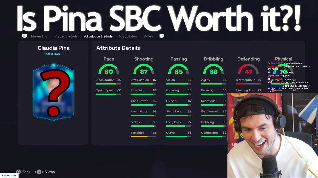 Nick Reacts to 87 POTM Claudia Pina SBC