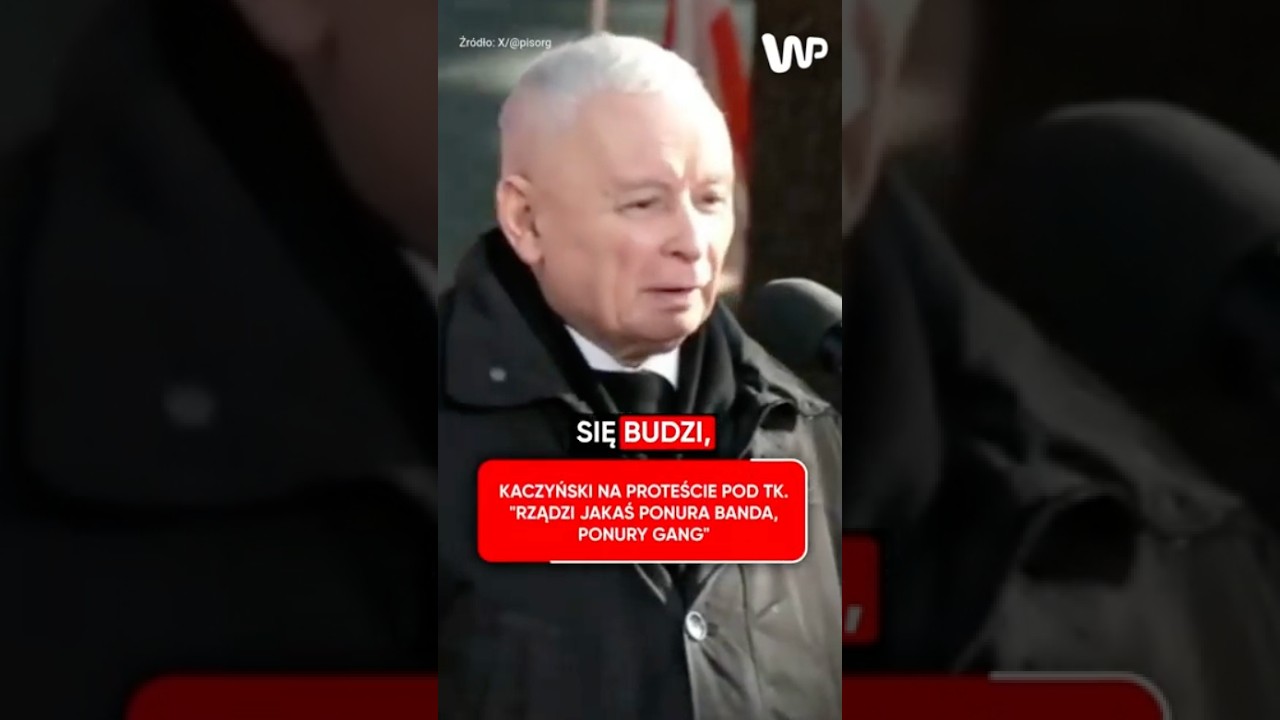 Jarosław Kaczyński przemawiał na proteście pod Trybunałem Konstytucyjnym
