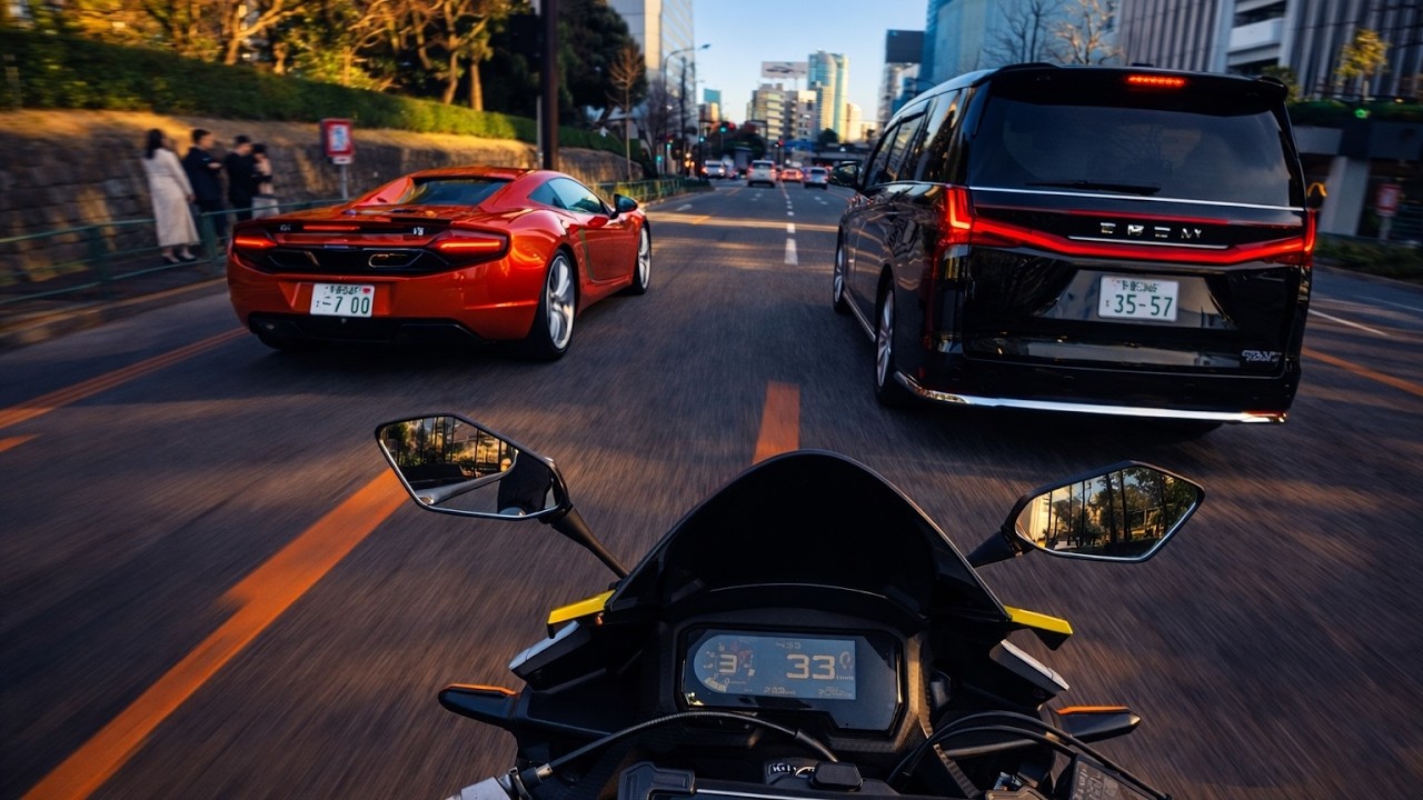 Golden Hour Ride Through the Tokyo City