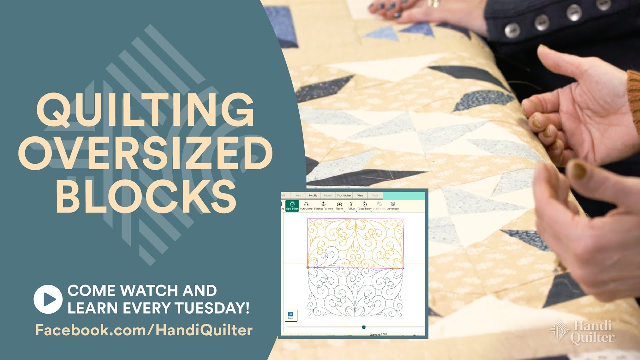 Quilting Oversized Blocks