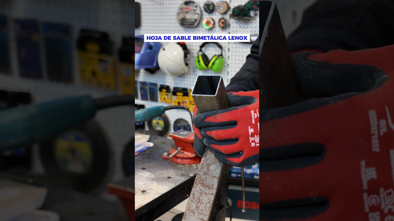 CORTANDO HIERRO CON HOJAS DE SABLE LENOX #metal #herramientas #tools #tips #diy #bricolaje #lenox