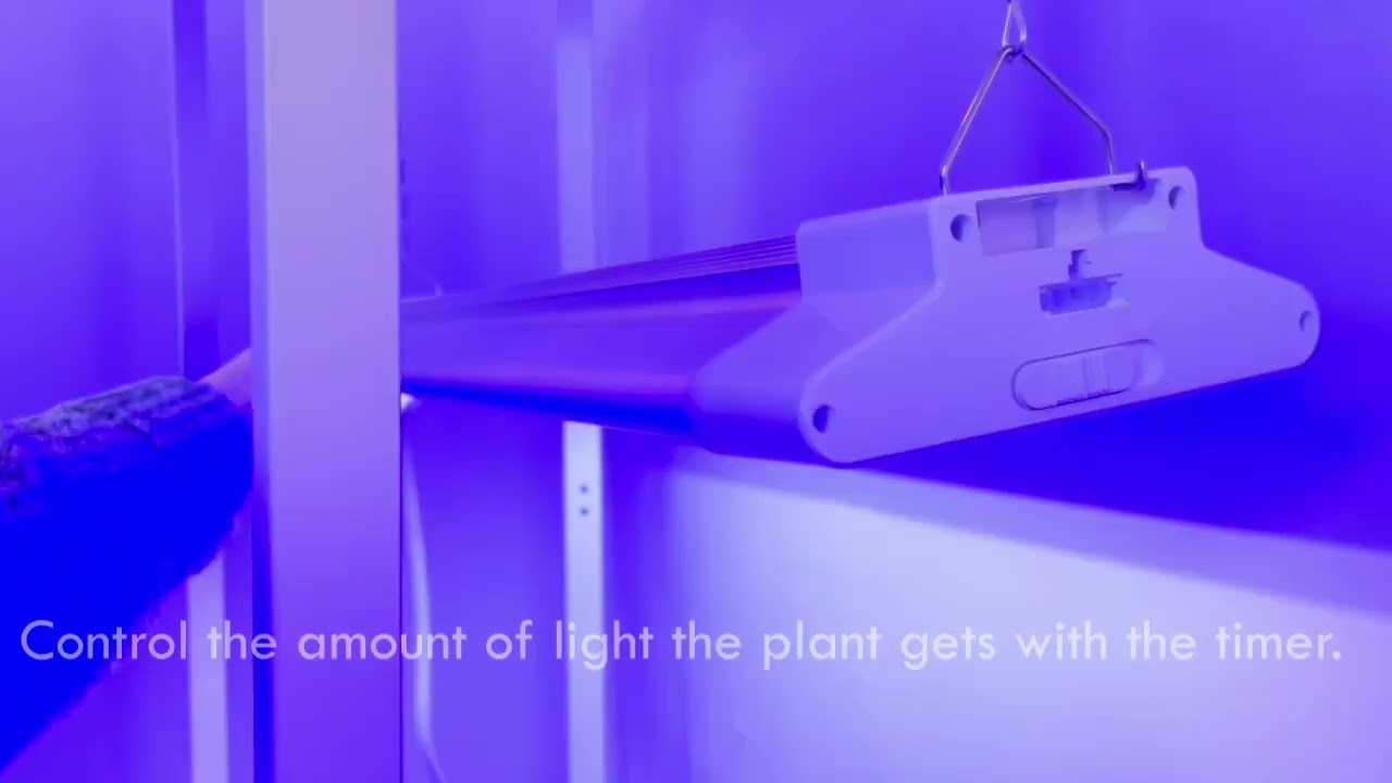 2 ft. and 4 ft. LED Full Spectrum Grow Lights with Auto-Timer (GL1327-AL3-24LFC & GL1327-AL3-46LFC)