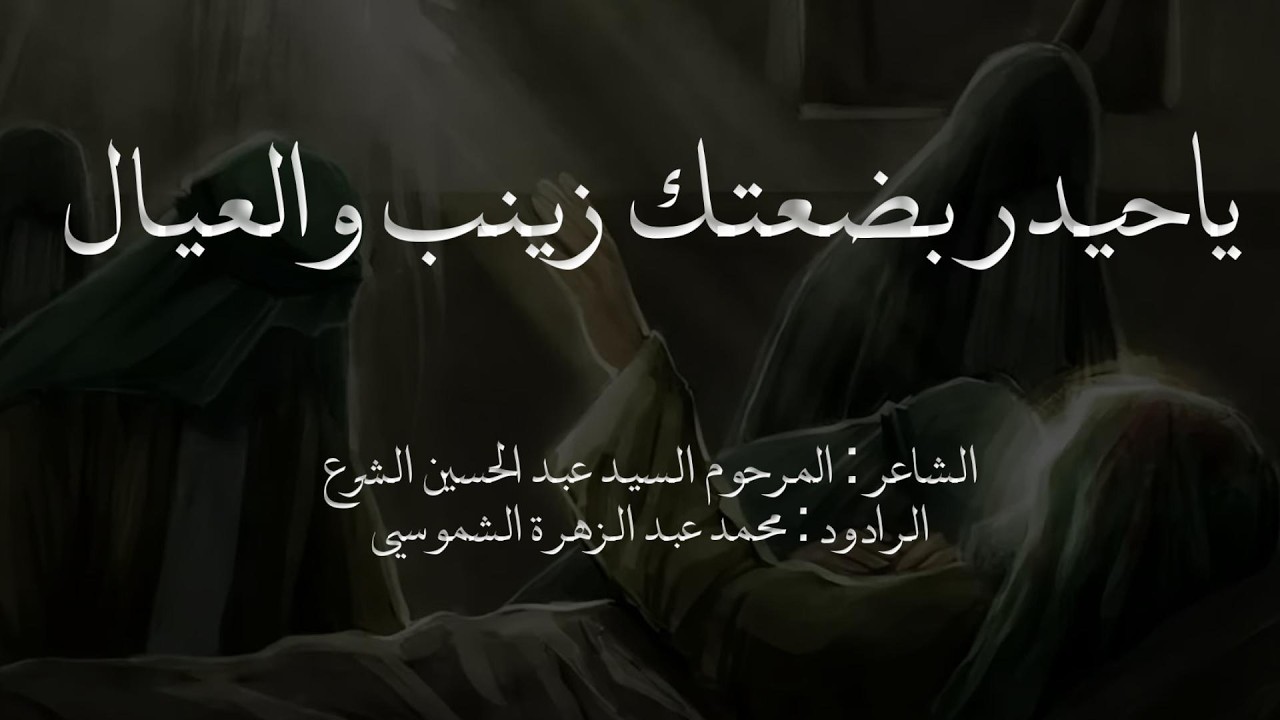 قصيدة | ياحيدر بضعتك زينب والعيال