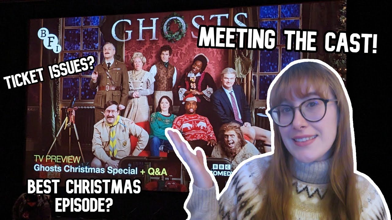 Watching the Ghosts Christmas Episode early and meeting the cast! (Spoiler Free)