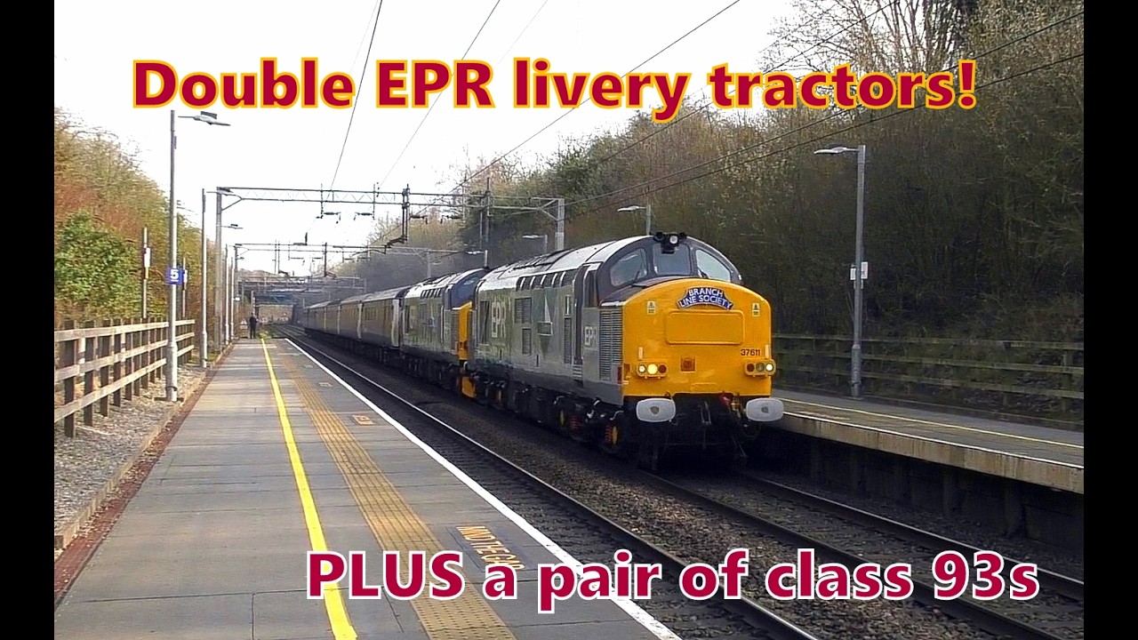FANTASTIC matching 60 year old 37s go 'Down to Dundee'  ! Plus NEW class 93s and freight, Hartford