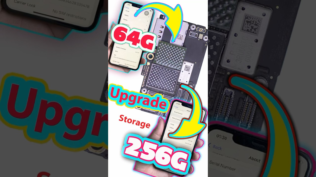 Upgrade memory 64G To 256G iPhone 11 Pro Max #upgrade